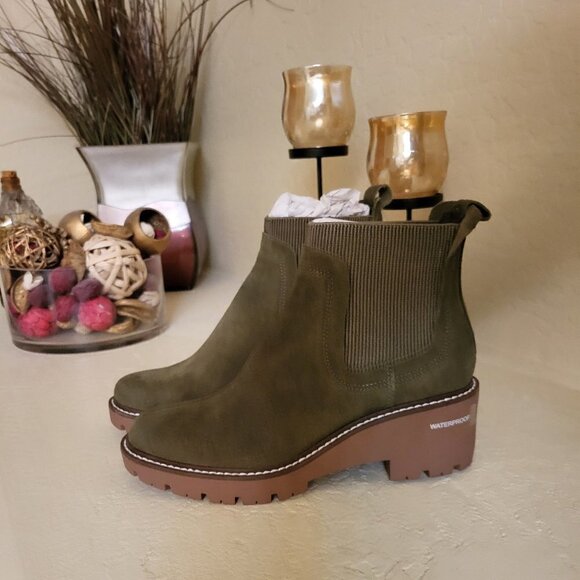 Aqua College Green Ankle Bootie Size: 6 NWT - Picture 4 of 9